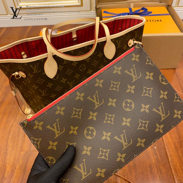 經典選藏|M41177 NEVERFULL 購物袋|經典細節實拍視角